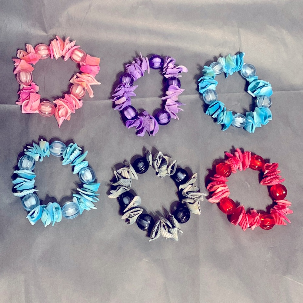 Sea Shell and Beaded Bracelets